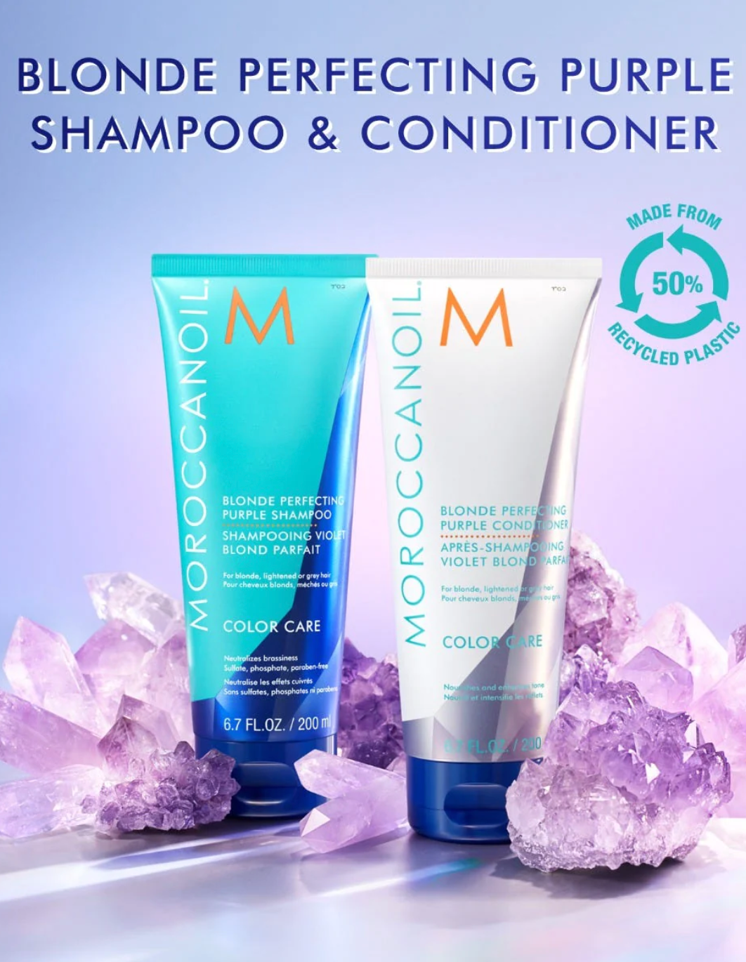 Moroccanoil Blonde Perfecting Purple Shampoo 70ml