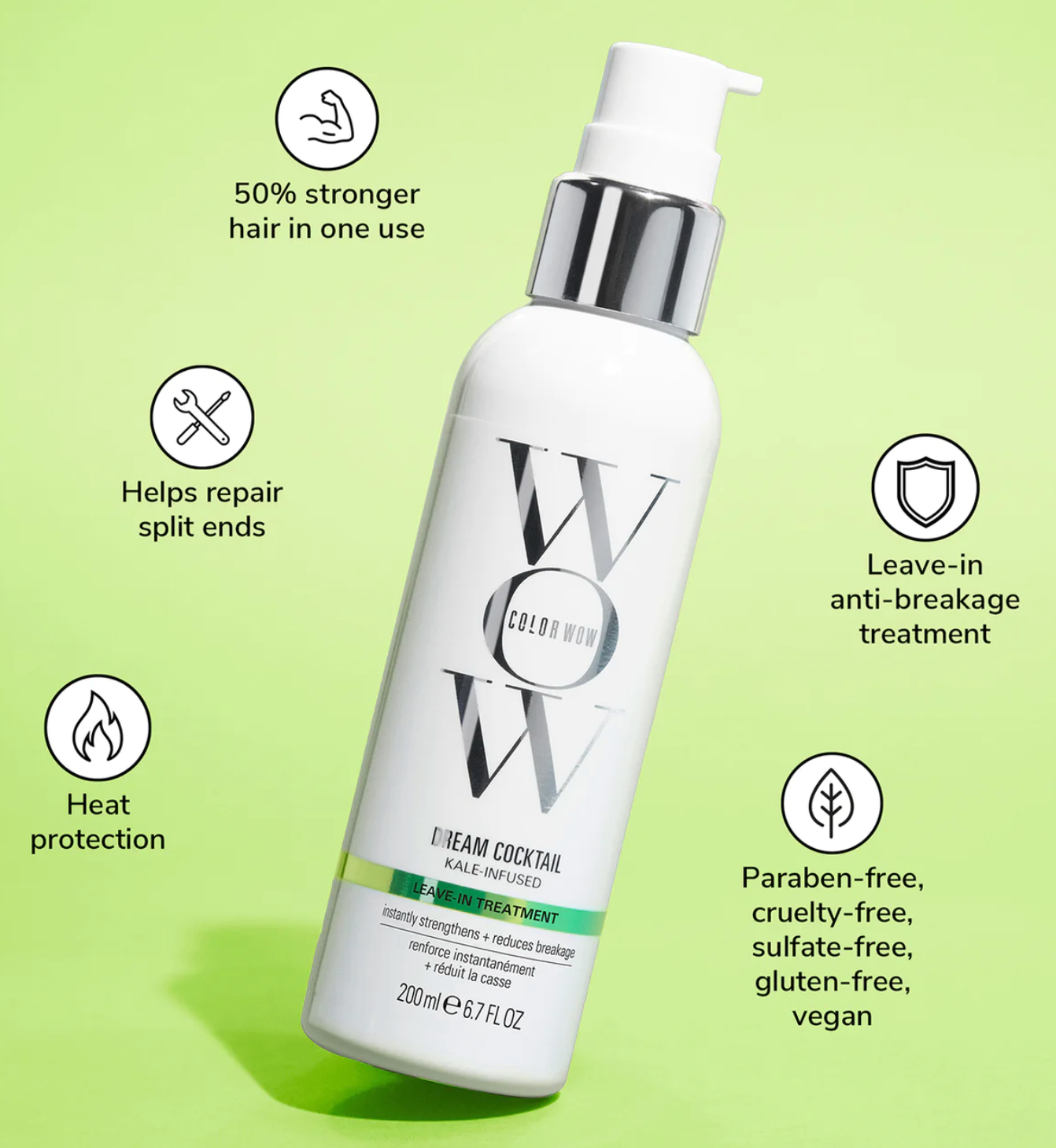 Color Wow Dream Cocktail Kale-Infused Leave-in Treatment 200ml
